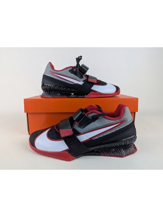 Nike Romaleos 4 Black University Red White Weightlifting Shoes Men\'s Size 11 NIB main image 9
